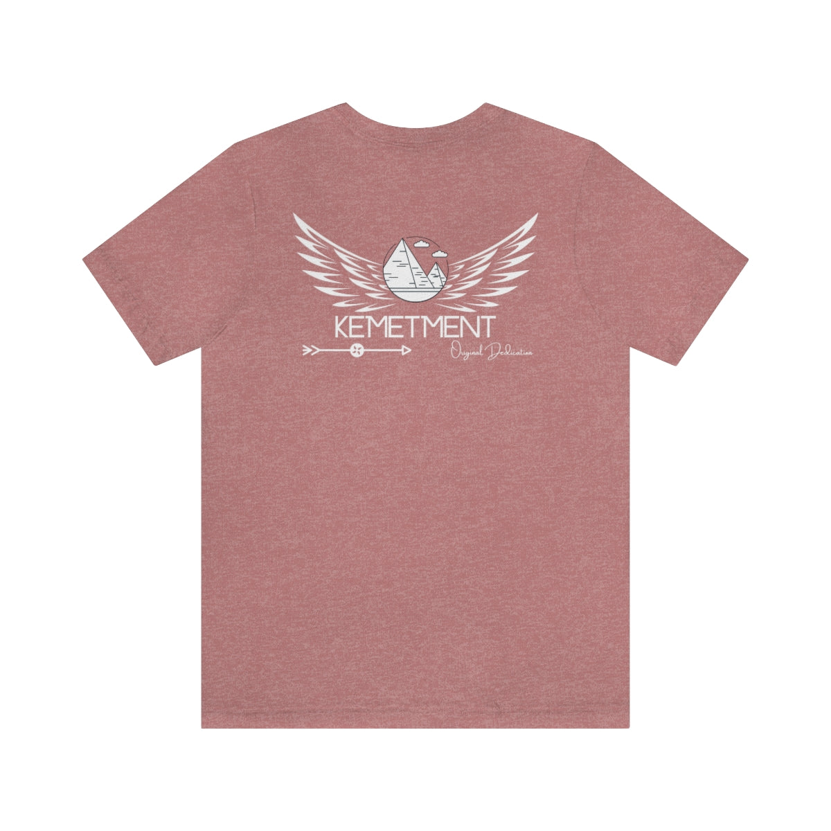 Womans/Unisex Kemetment Wings Jersey Short Sleeve Tee..this is a back view...front has small logo...see images above