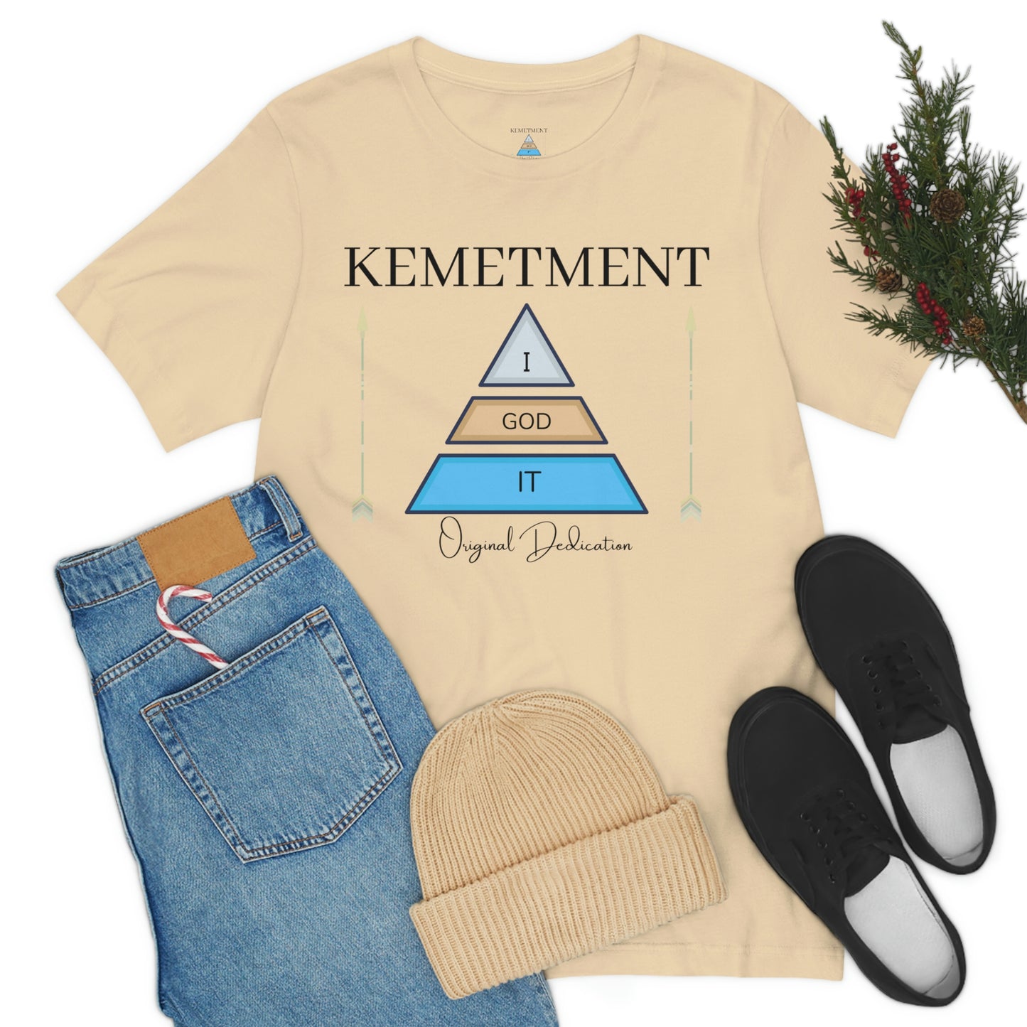 KEMETMENT "I GOD IT" 2 SIDED T in 19 colors