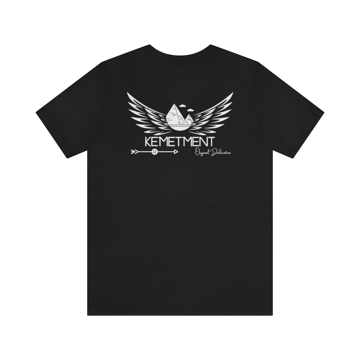 Womans/Unisex Kemetment Wings Jersey Short Sleeve Tee..this is a back view...front has small logo...see images above