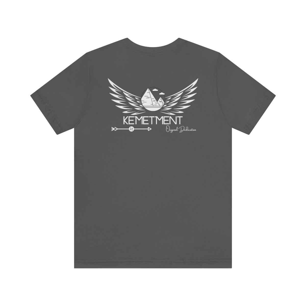 Womans/Unisex Kemetment Wings Jersey Short Sleeve Tee..this is a back view...front has small logo...see images above