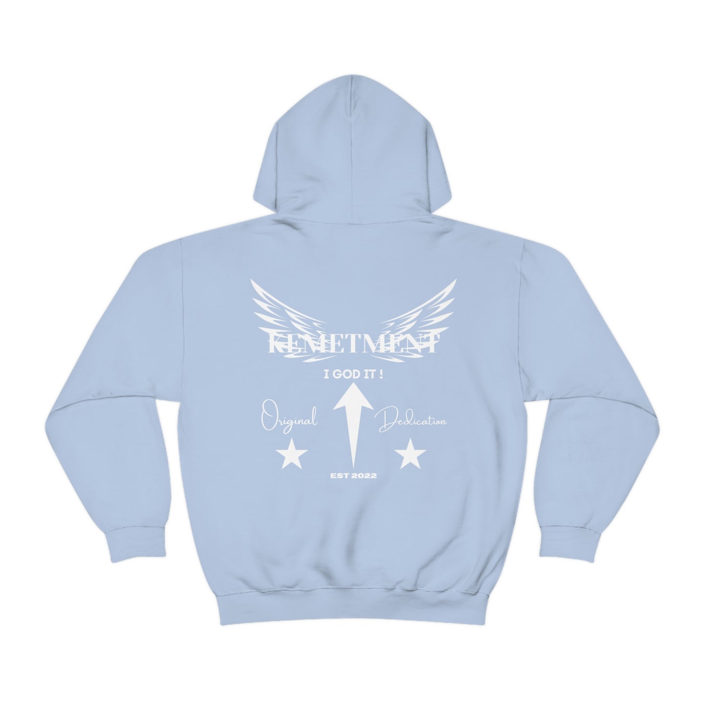 KEMETMENT I GOD IT Winged Unisex Heavy Blend™ Hooded Sweatshirt