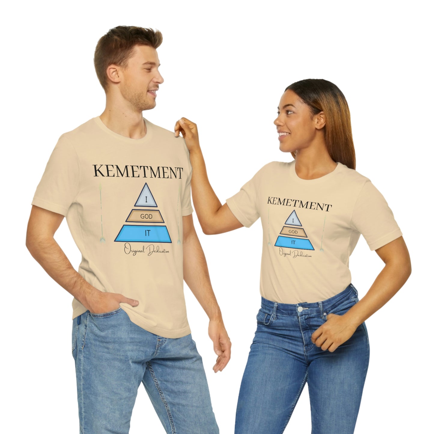 KEMETMENT "I GOD IT" 2 SIDED T in 19 colors