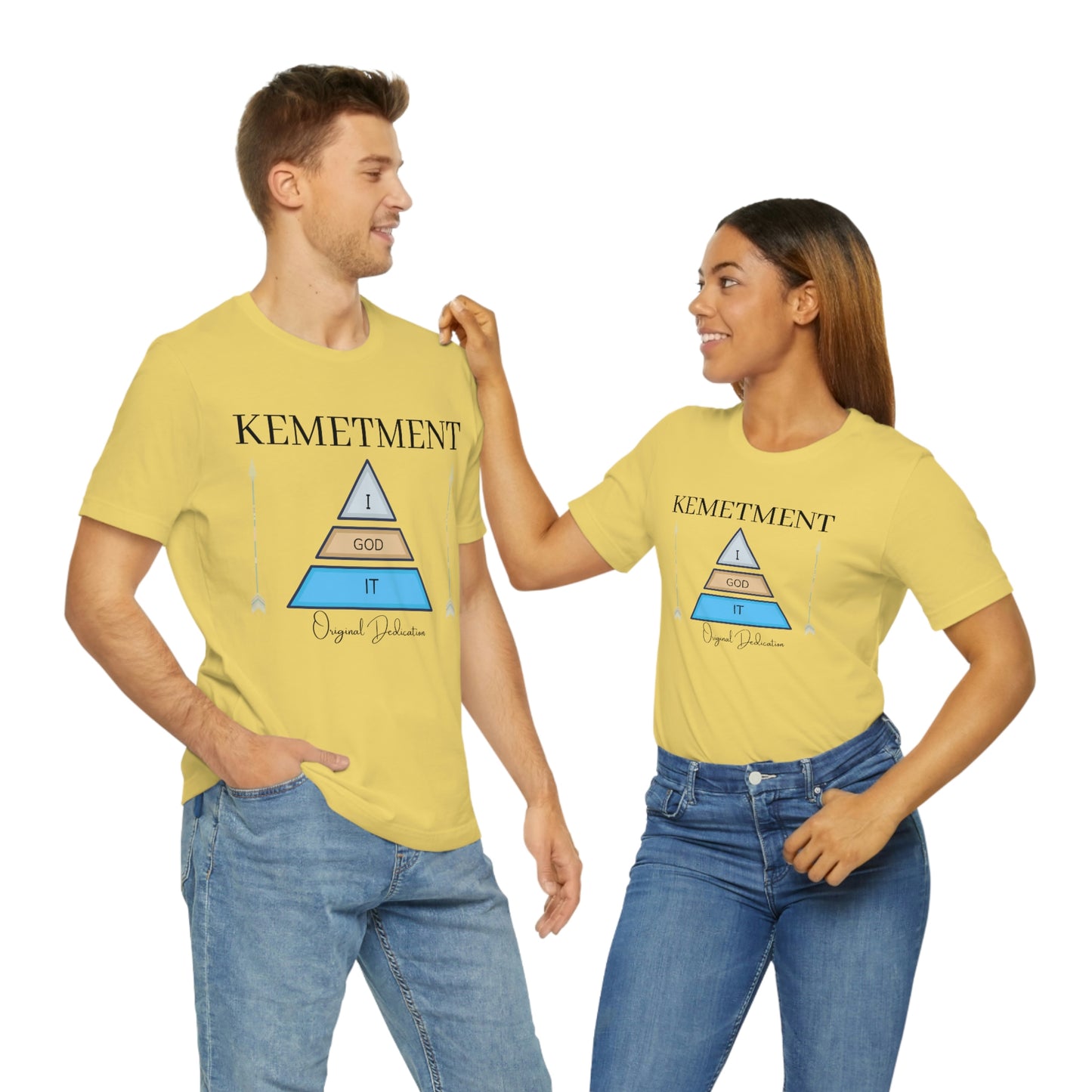 KEMETMENT "I GOD IT" 2 SIDED T in 19 colors