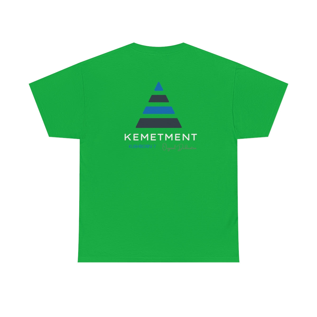 Front/ Back Kemetment Pyramid Logo Mens Heavy Cotton Tee...