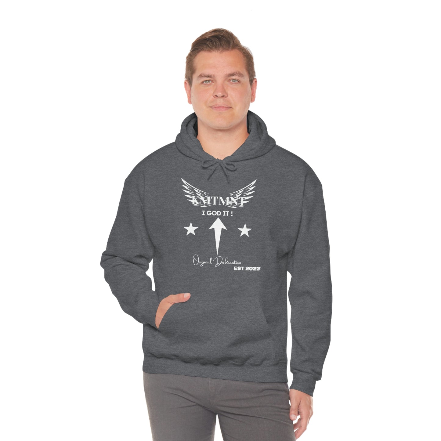 KEMETMENT I GOD IT Winged Unisex Heavy Blend™ Hooded Sweatshirt