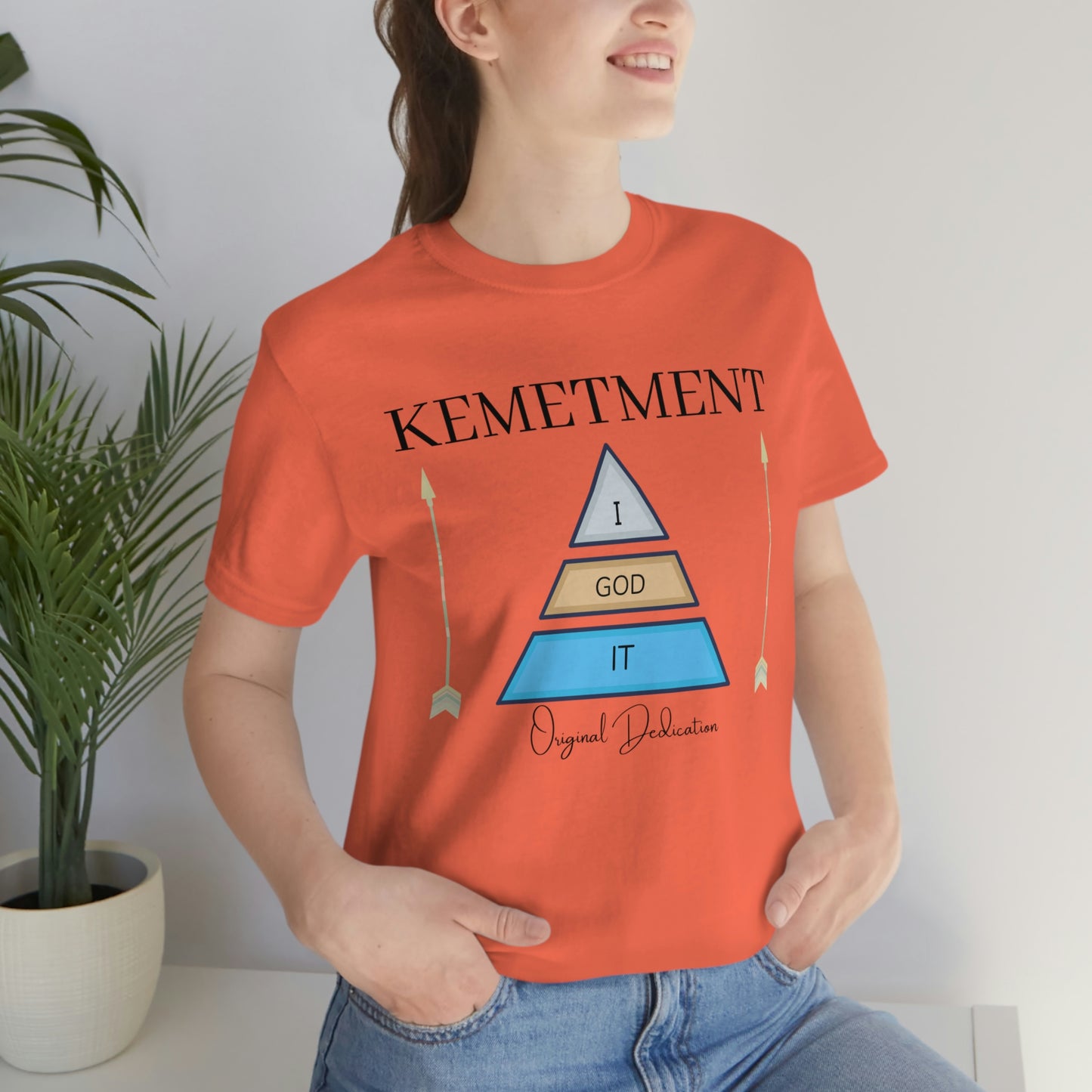 KEMETMENT "I GOD IT" 2 SIDED T in 19 colors